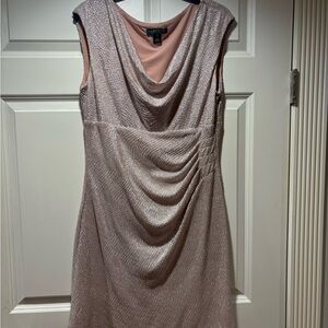 Ralph Lauren Sz12 Brushed Gold Dress